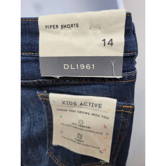 DL1961 Piper Short Blue Bayou - Girls New - Picture 3 of 5